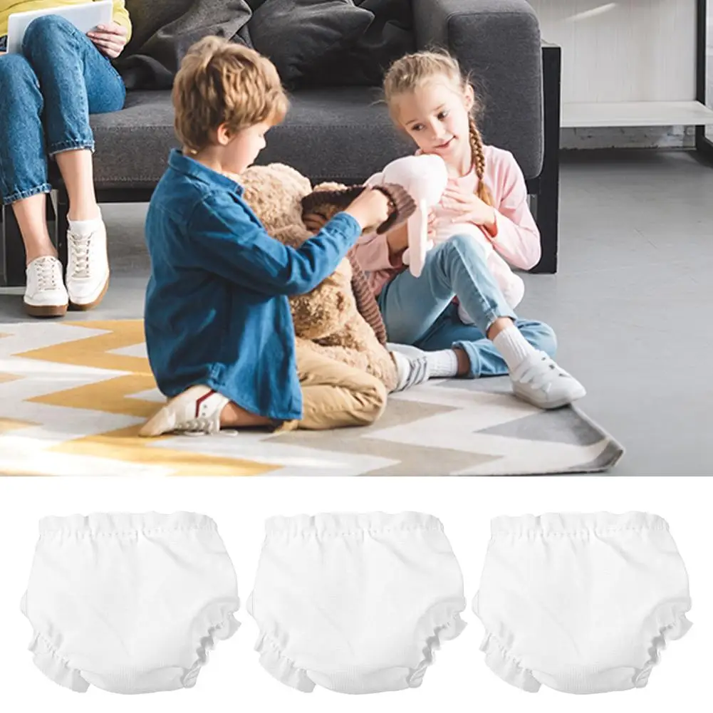 6 ピース/セット白再利用可能な下着服赤ちゃんのおもちゃおむつアクセサリーふり遊びドレスアップ服子供のおもちゃギフト