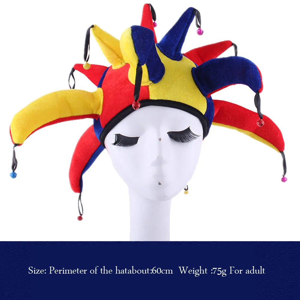 Clown Dress Up Props  Hat Tie Headwear Nose Mask Shoes Kids Adults Masquerade Christmas Halloween Costume Cosplay