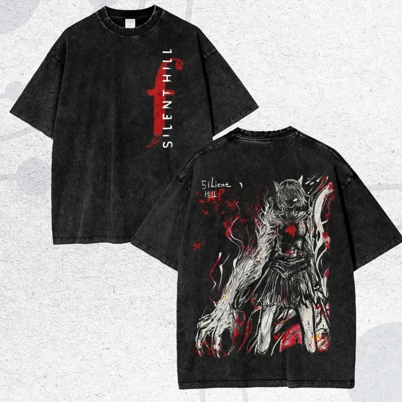 Horror Gaming Bootleg Fan T-Shirt, Gift For Women and Man Unisex T-Shirt Washed T-shirt