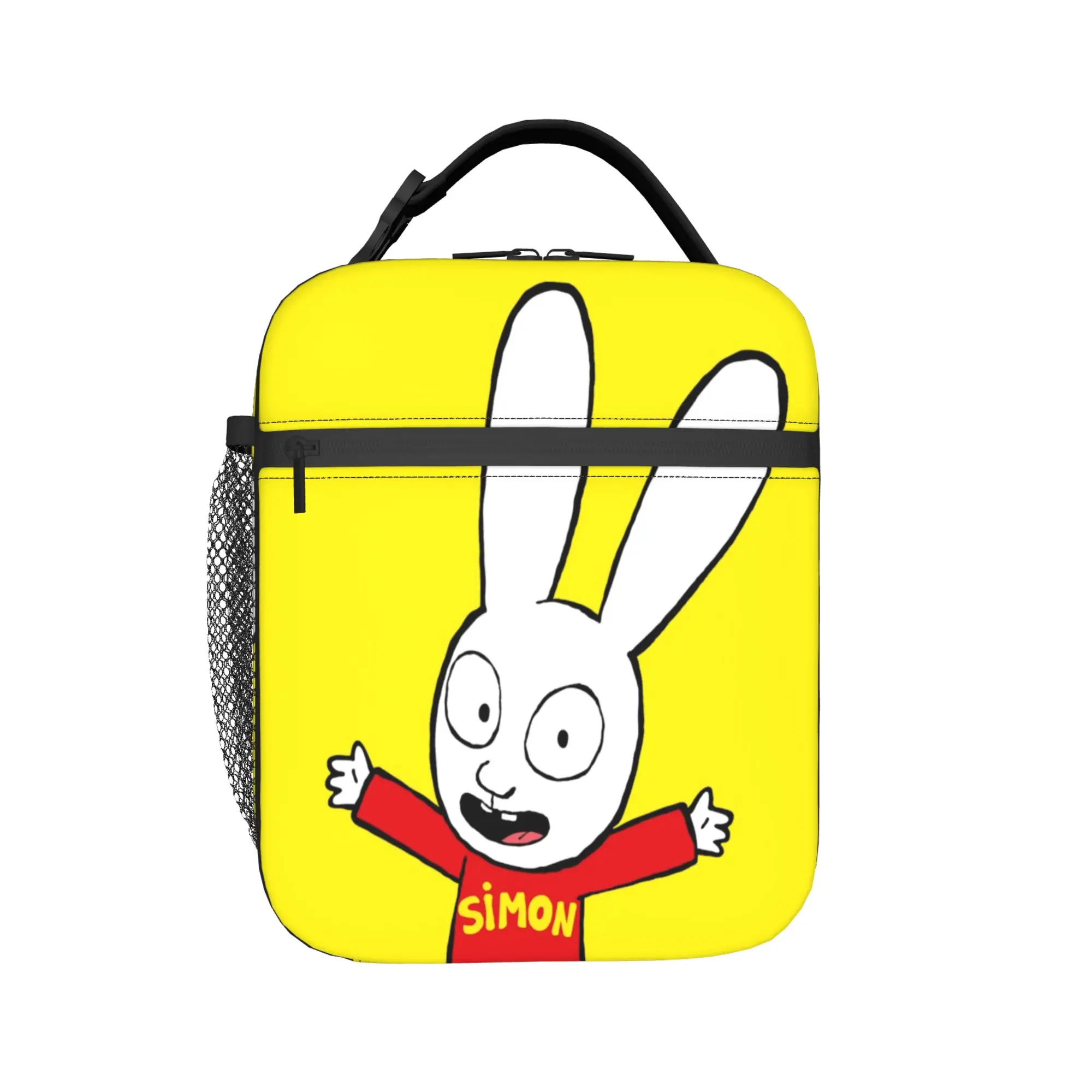 Simon Super Rabbit Insulated Lunch Bags for Men Women  Food Container Bags Portable Thermal Cooler Bento Box For Picnic