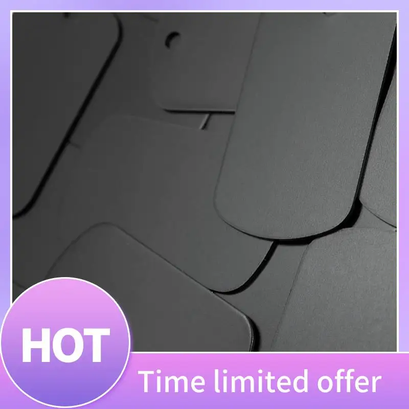 

B69C 50 шт. металлические штамповочные заготовки черного цвета для штамповки, заготовки для гравировки, алюминиевые заготовки для штамповки, брелок, пустая бирка для собаки, легко U