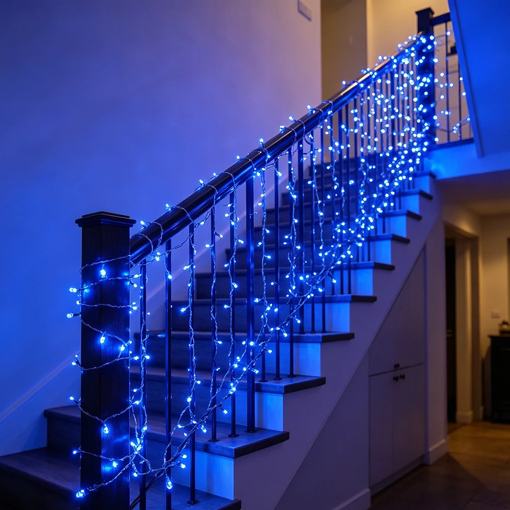 Solar String Lights Outdoor, Festive Party Atmosphere Decoration Lights String, 50LED Solar Fairy Lights Garden Decorative Light