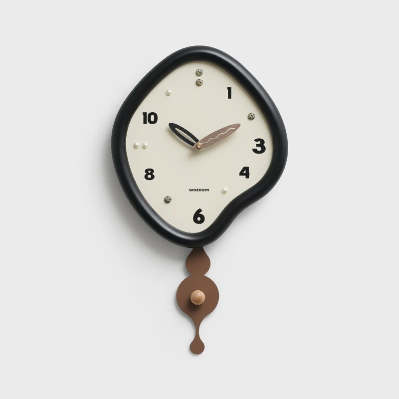 Aesthetic Unique Clock Advanced Sense New Creative Simple Wall Battery Decor Design Parts Minimalist Wanduhren Pendulum Clock