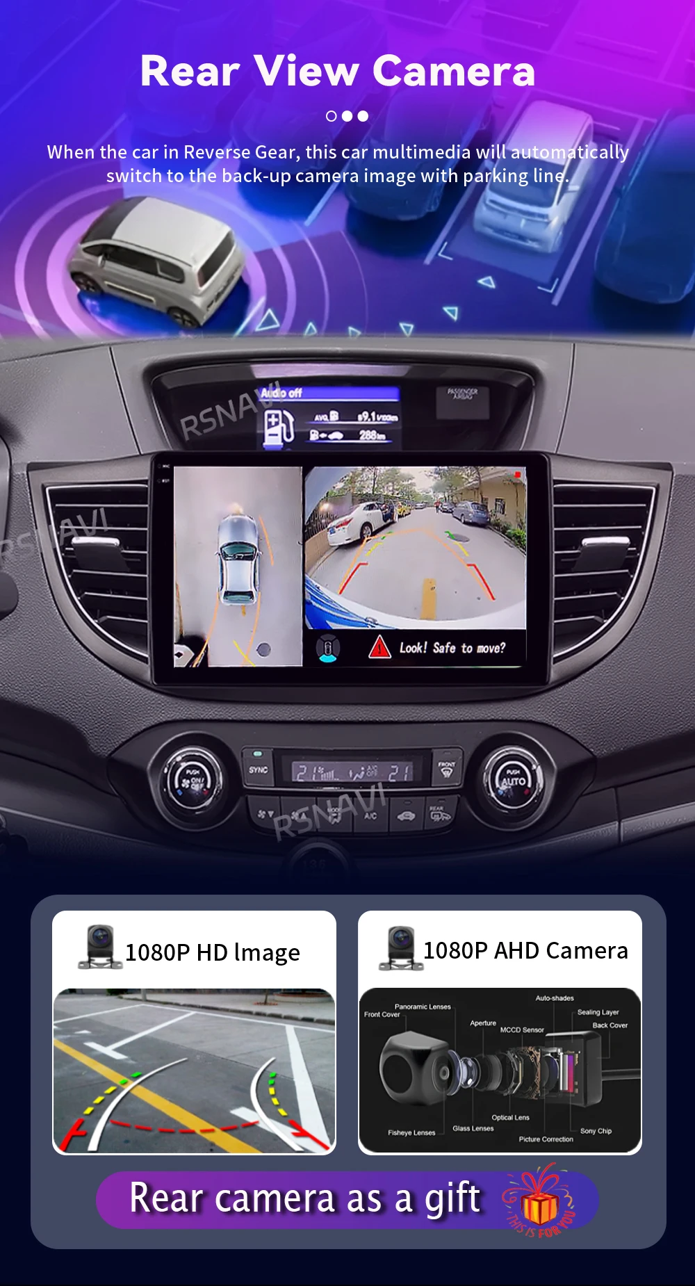 Android 16 Carplay Auto Car Radio Multimedia Player For Honda CRV CR-V 2012-2016 WIFI+4G DSP Autoradio Stereo 2din Head Unit