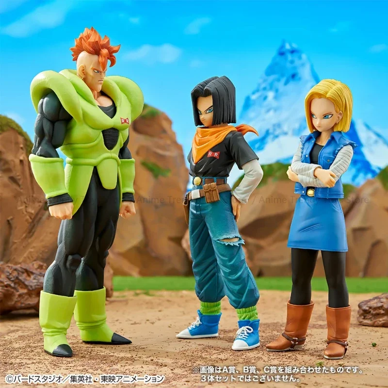 Original In Stock BANDAI Ichiban Kuji Anime Dragon Ball Z Android16 Android17 Android18 Android19 Android20 Figure Genuine Model