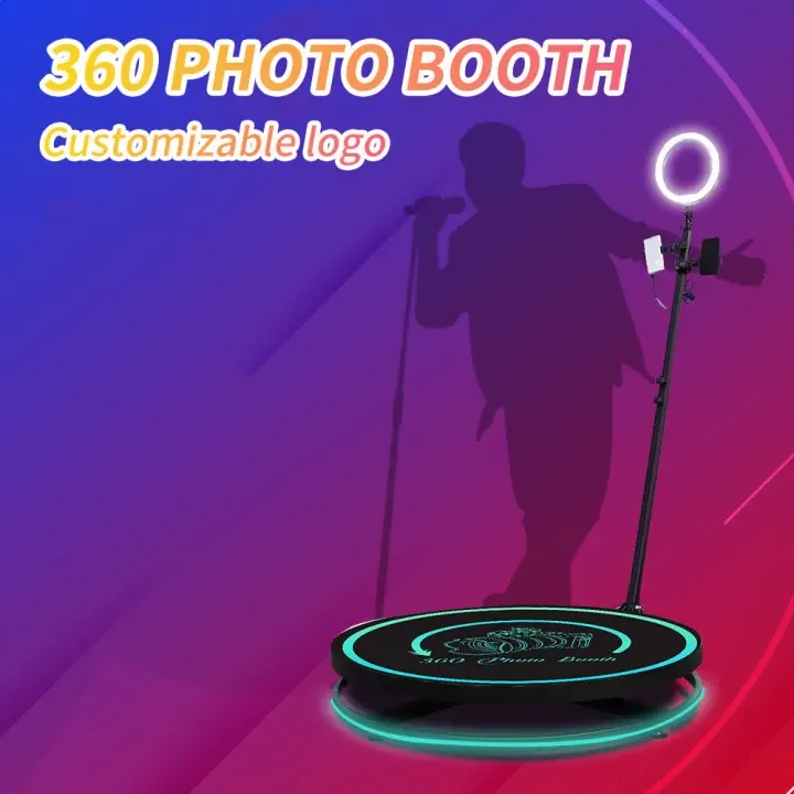 Portable Selfie 360 Spinner Degree Platform Business Photobooth Camera Vending Machine Selfie Magic 360 Degree Platform