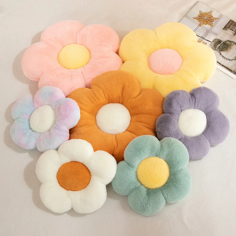 

Bubble Kiss Cartoon Plush Tatami Chair Cushion Home Decoration Soft Pillow for Bedroom Office Waist Back Fluffy Seat Cushions