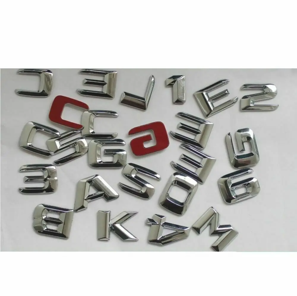 4matic CDI Chrome Plated Letter Logo Suitable for Mercedes Benz A B C GLK CLA-Class C63 C43 C55 C180 C200 c220 C300 c320 C350