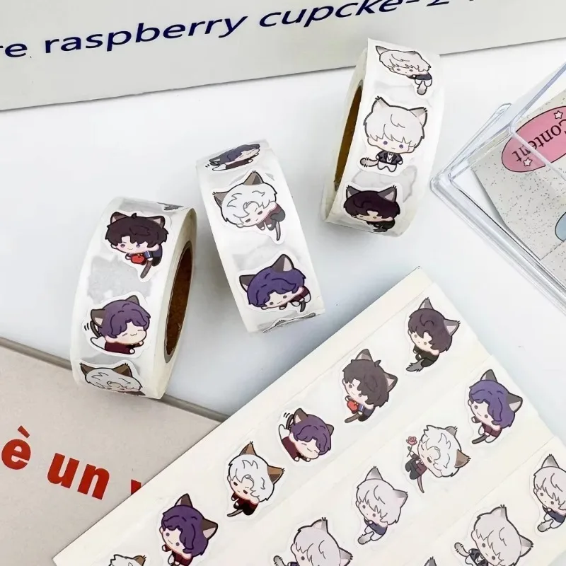 500 قطعة لعبة الحب والفضاء العميق مواء ملصقات المنزل لطيف Q نسخة القط سلسلة سيلس Xavier DIY بها بنفسك حساب الكمبيوتر ديكور ختم التسمية