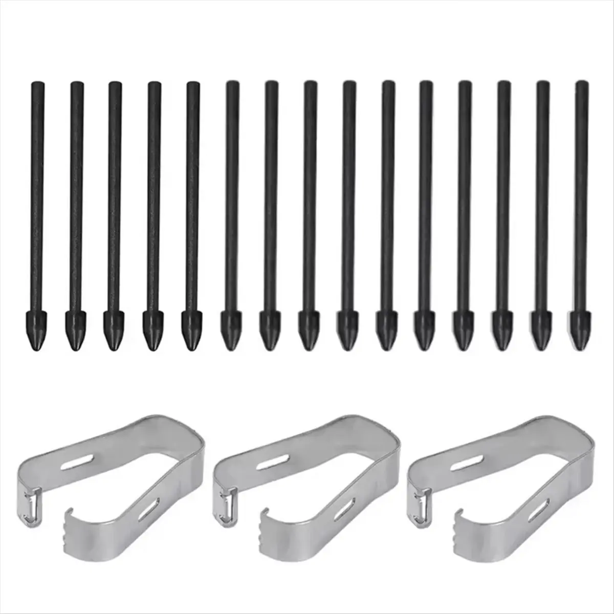 A99X 15Pcs Pen Nibs Replacement for N20 S21Ultra S22Ultra Touch Screen Tablet Pen Tips with Nib Removal Tool Black