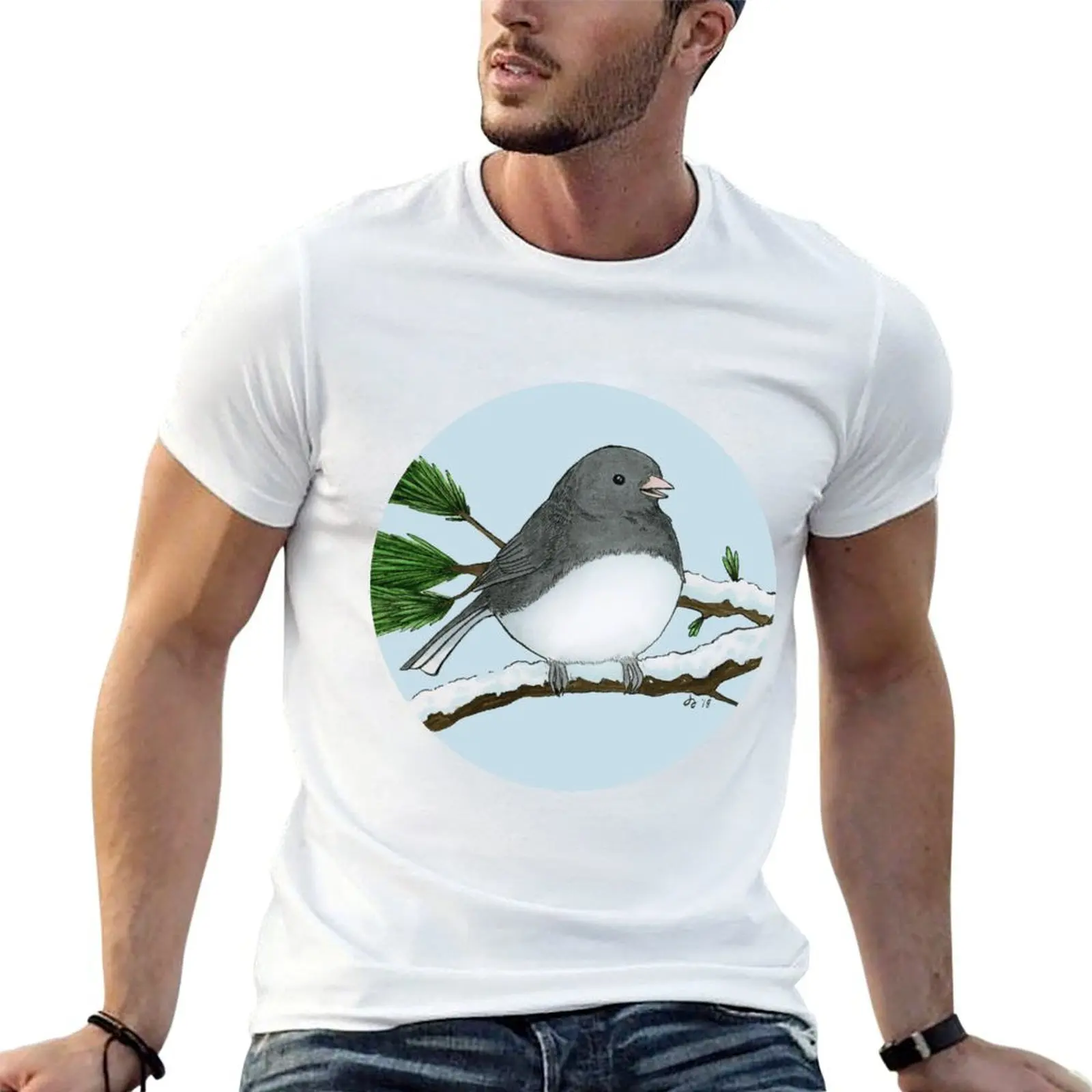 

Dark Eyed Junco T-Shirt t shirt man cotton funny t shirts dark humor man t shirt summer T-shirt