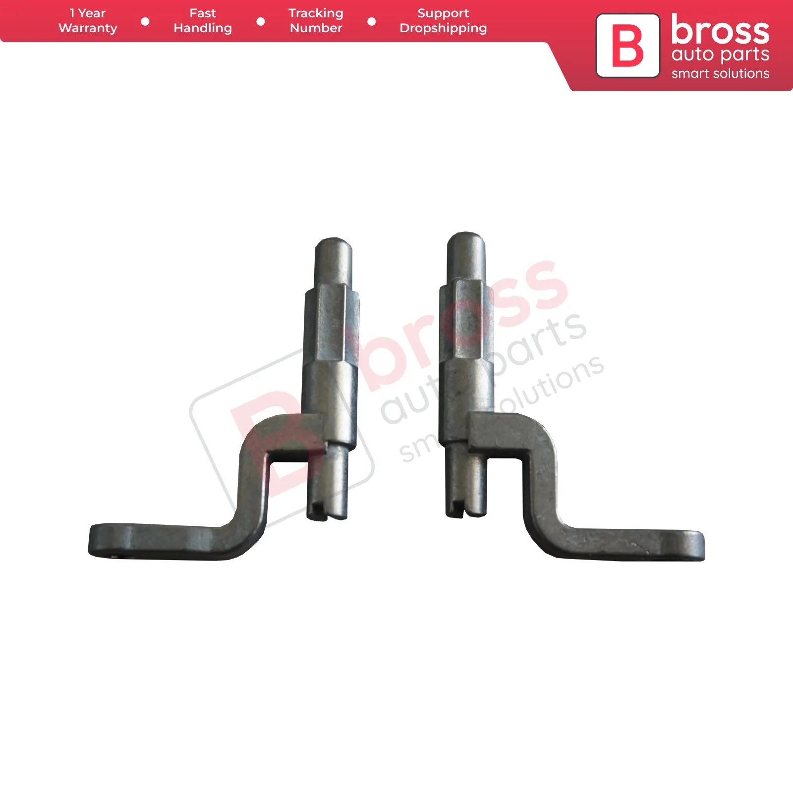 Bross BDP912 2 Pieces Inner Door Handle Metal Pin Pivot Kit Front Left OR Right 6X0837113D 6X0837114D for VW Lupo Seat Arosa