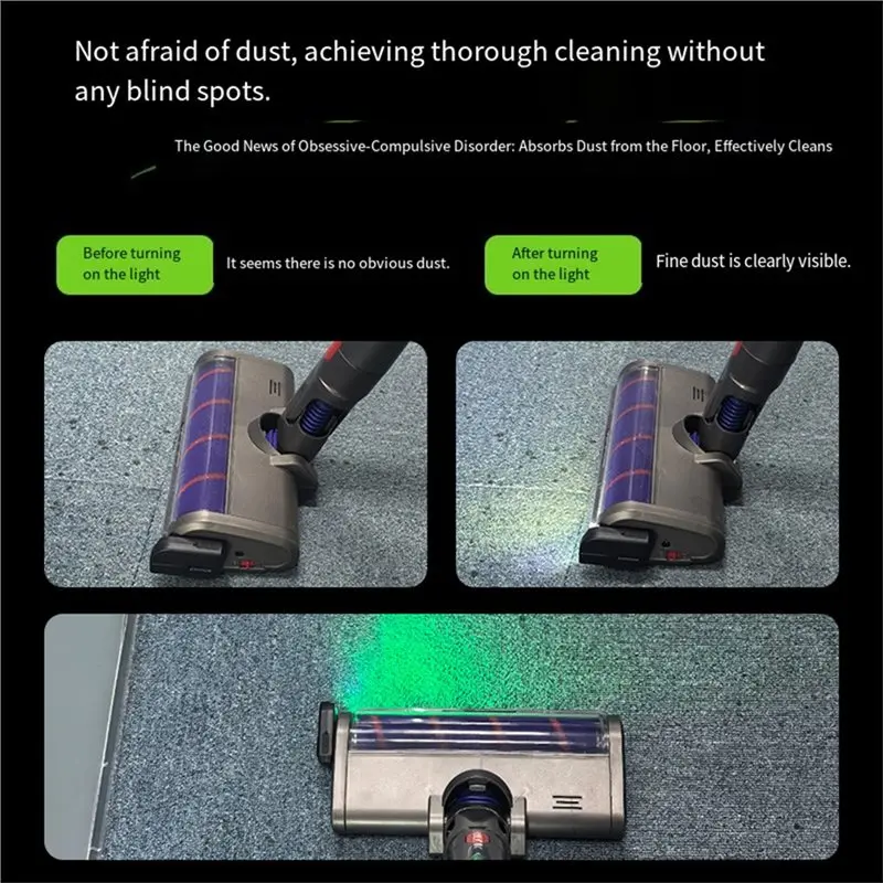A38T-Vacuum Cleaner LED Dust Display Light Vacuum Cleaner Dust Display LED Lamp Vacuum Light
