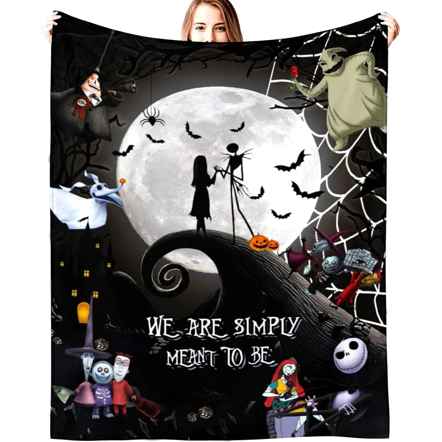 

﻿Customized blankets Halloween Blanket Super Soft Flannel Throw Blanket Warm Lightweight for Kids Adults Gifts