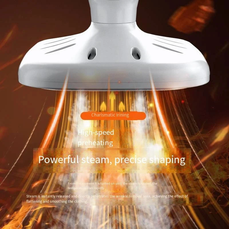 HOMFISH Handheld Iron Steamer 360° Ironing Small Garment Steamer USB Powered Electric Ironing Machine for Fabric Clothes Ironing image 6