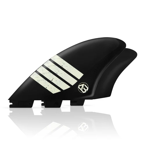 Imagen 2 del producto Aleta de tabla de surf de quilla doble (2 aletas), lengüeta doble, tamaños de lengüeta única, aletas de plástico de nailon para tabla de surf Longboard Funboard