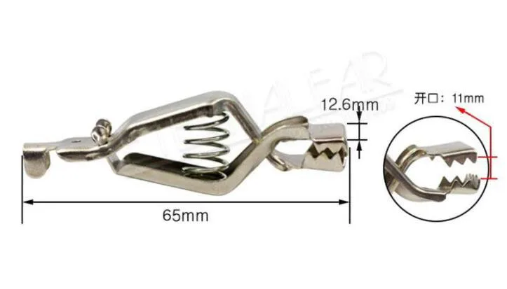2pcs 20A Sheathed Alligator Clips Electrical DIY Test Leads Cable Alligator Double-Ended Crocodile Roach Electrical Jumper Wire