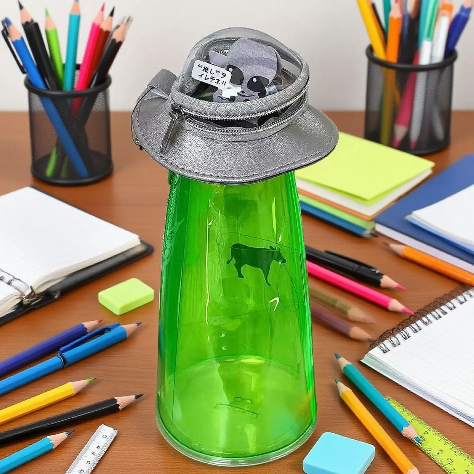 鉛筆ケース ユニークなコレクター向け PVC ポータブル鉛筆ポーチ 旅行、家庭、仕事用