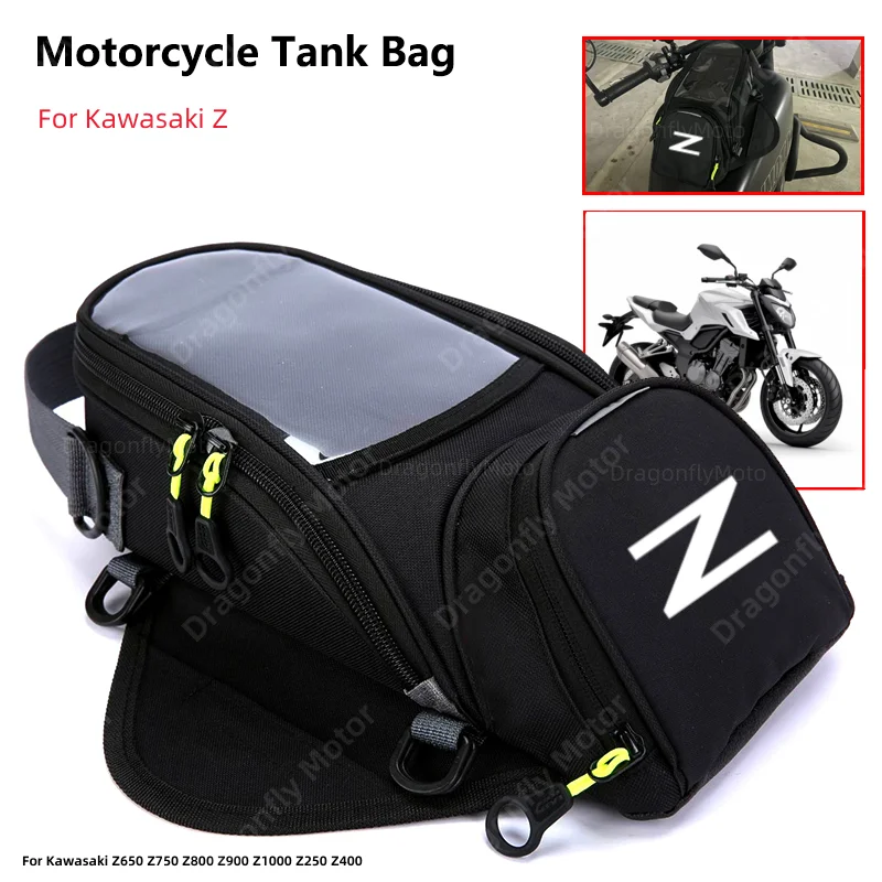 

Motorcycle Fuel Bag Mobile Phone Navigation Tank For Kawasaki Z650 Z750 Z800 Z900 Z1000 Z250 Z400 Small Oil Reservoit Package