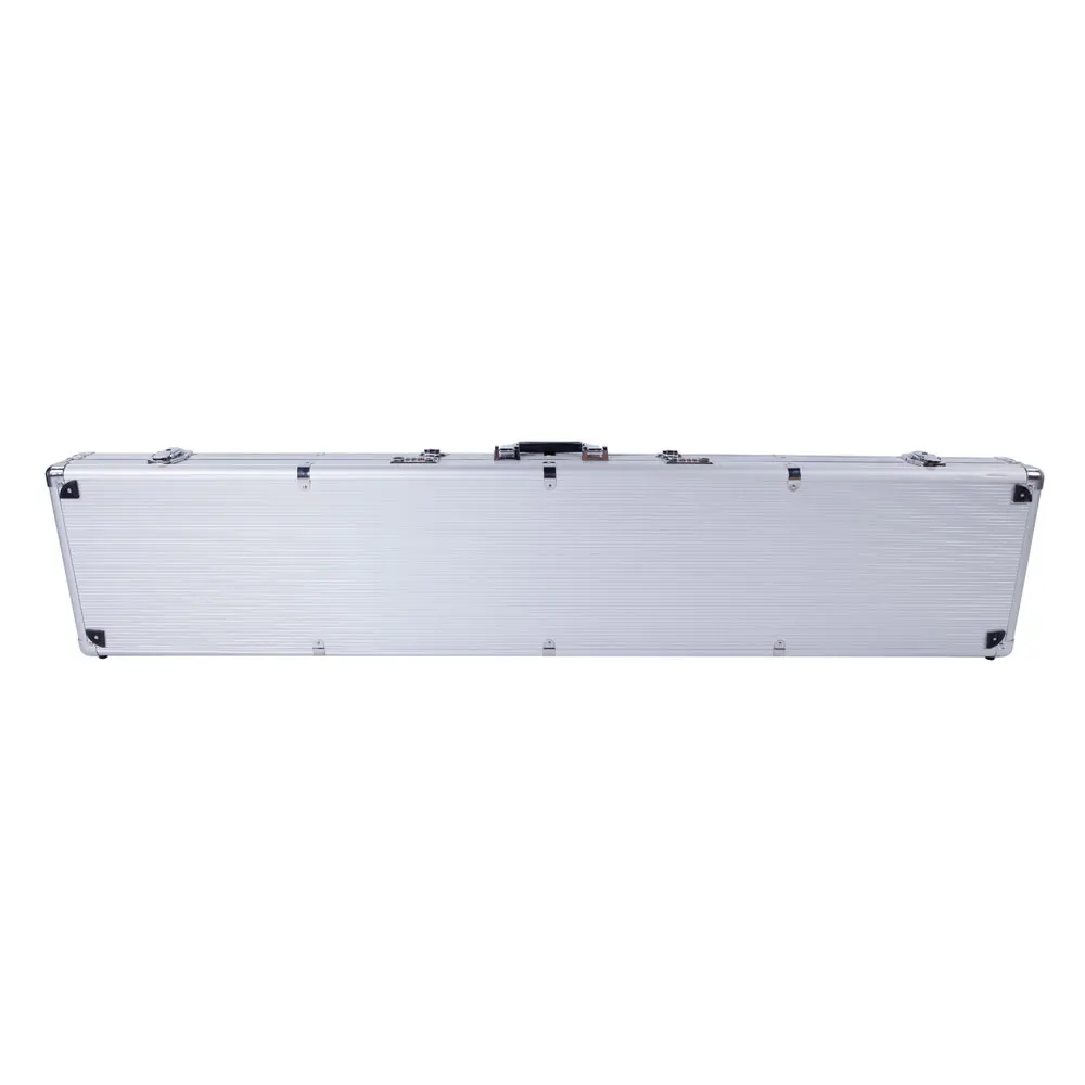 

135*28*10cm Aluminum New Framed Locking Gun Pistol HandGun Lock Box Hard Storage Carry Case Silver