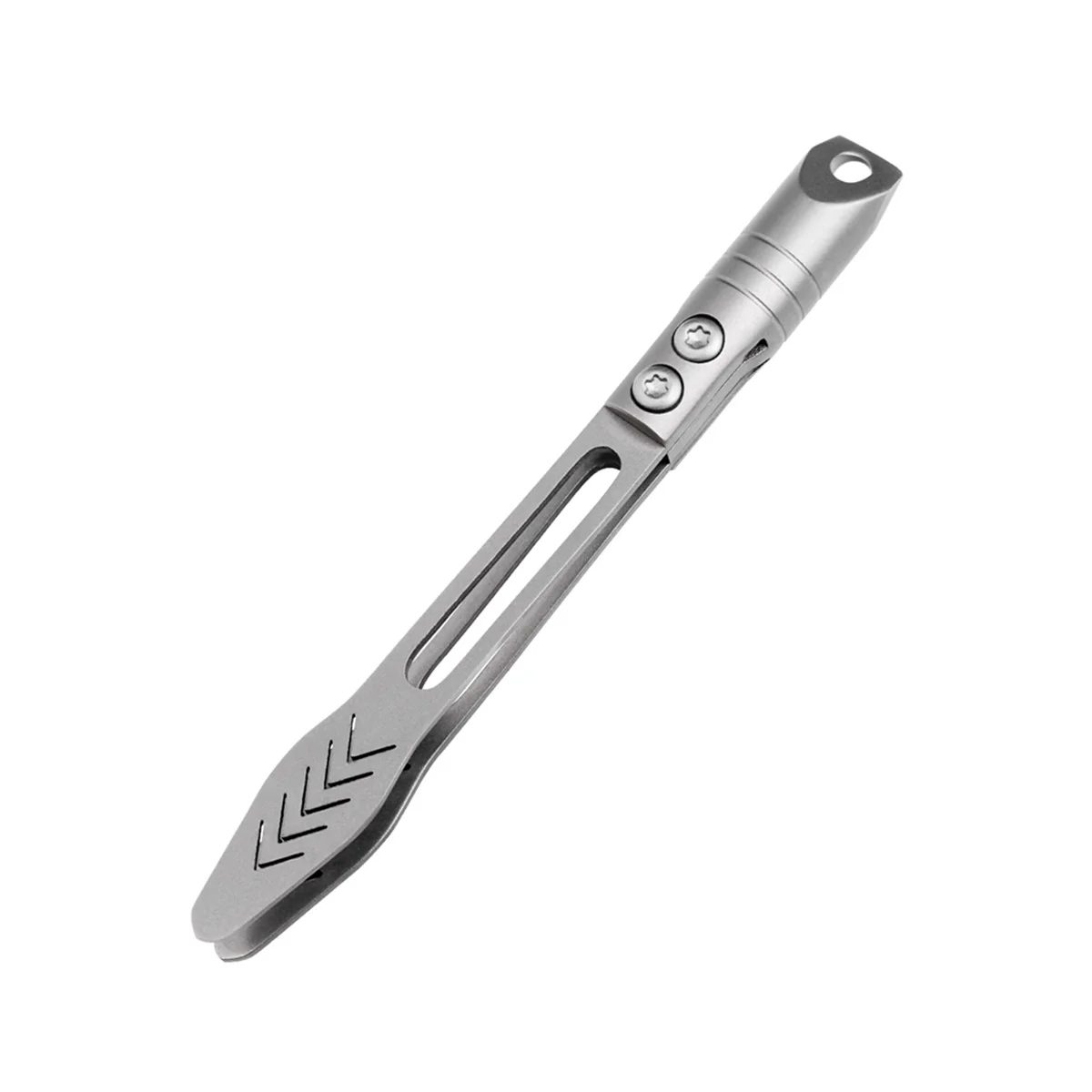 【New User Coupon】Titanium Alloy Small Tweezers Multi Functional Keychain Pendant Outdoor Tool Portable Tweezers for Craft