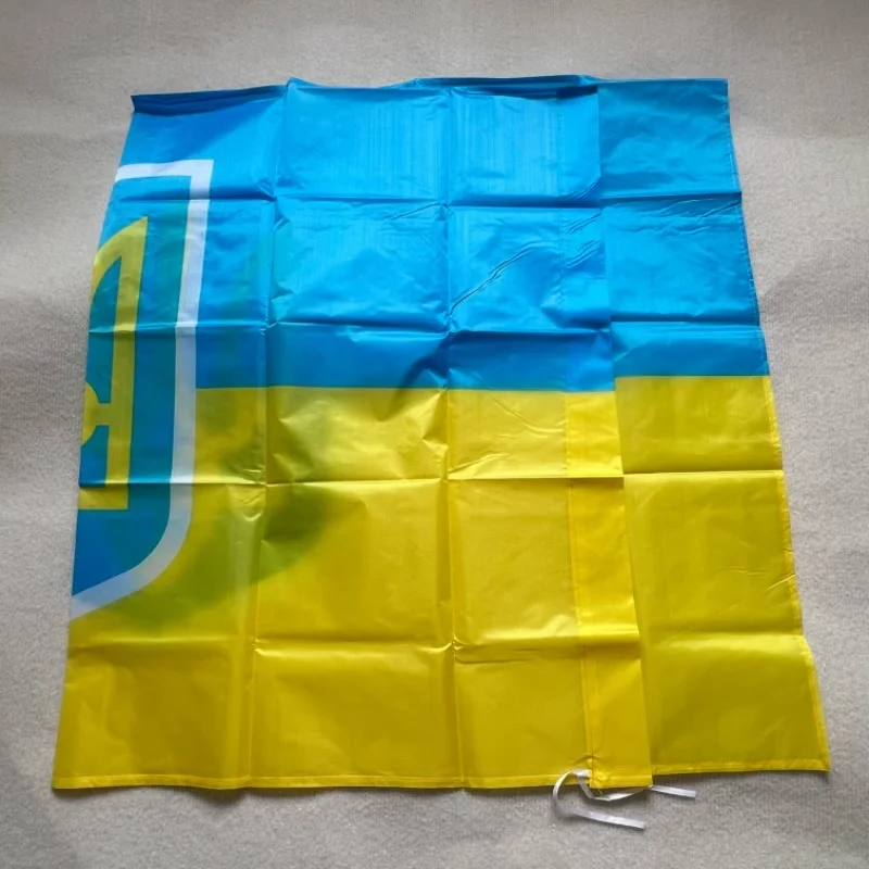 YIXIN Ukrainian presidential flag 90*150cm The Ukraine banner Home Decoration 100% polyester hanging Ukraine flag - view 3