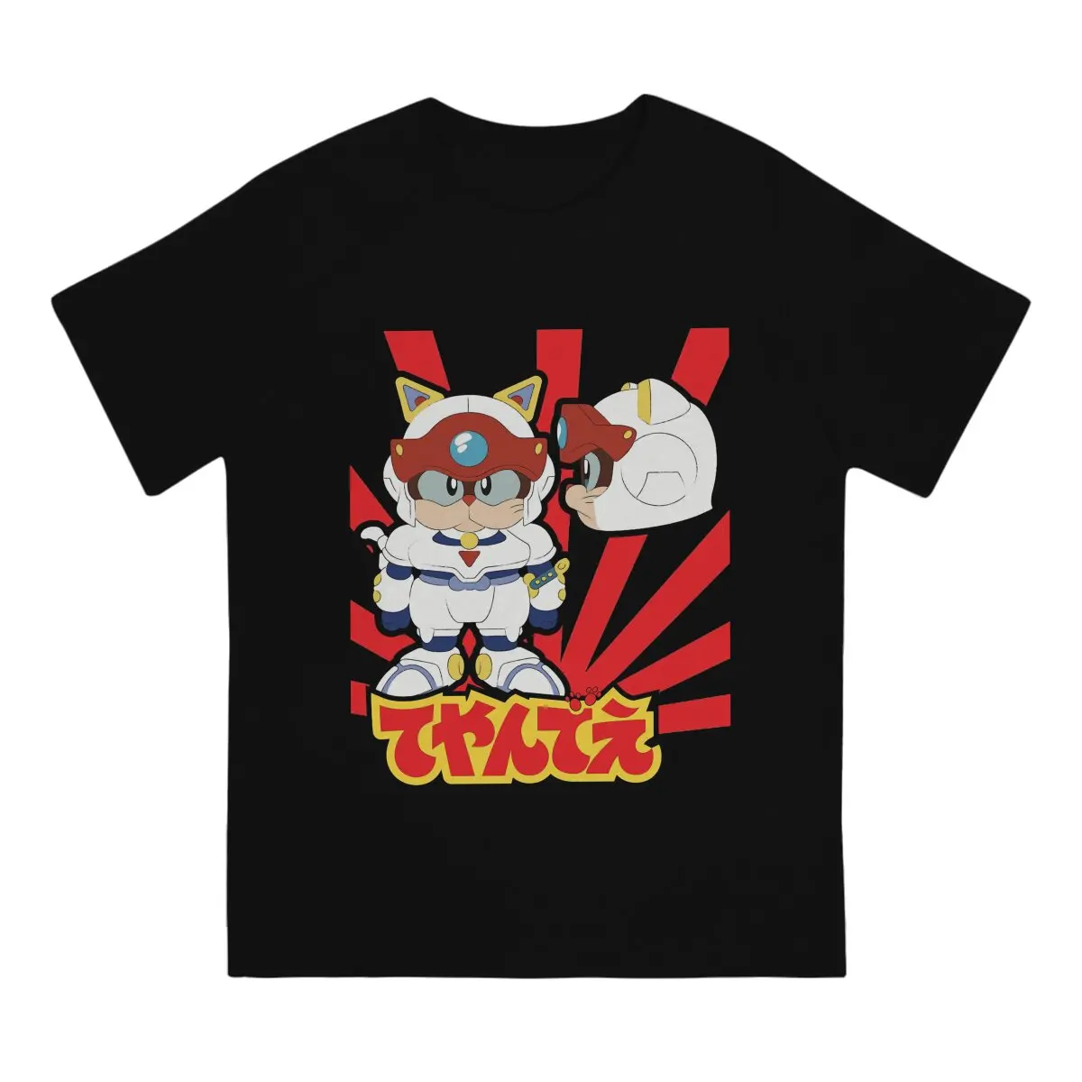 Speedy Samurai Pizza Cats T Shirt Graphic O-Neck TShirt Polyester Clothes