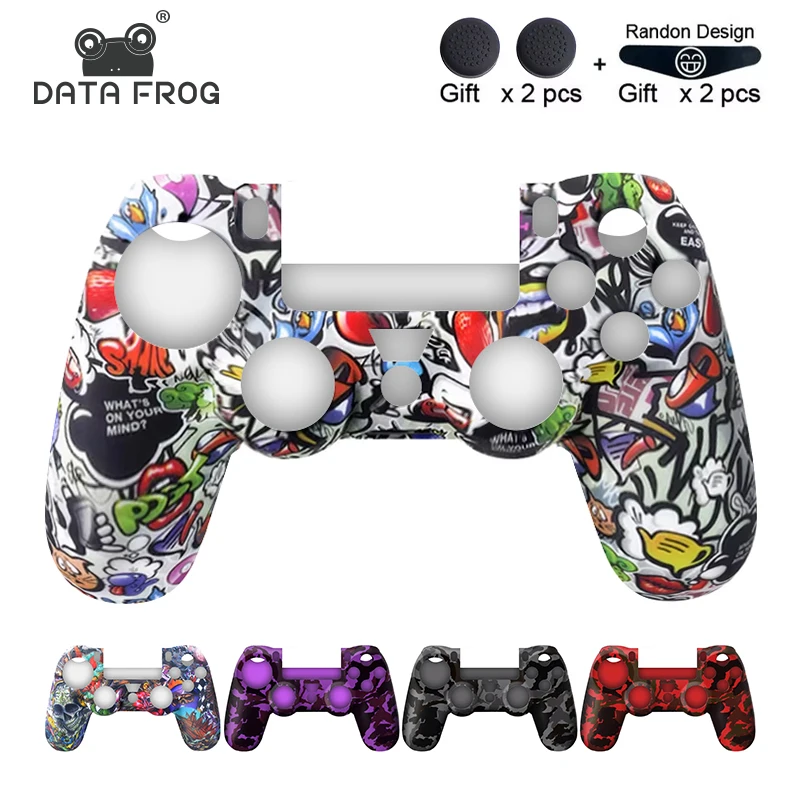 Soft Silicone Protective Case For PS4 Controller, Anti-Slip Gel Rubber Skin Cover For PS4 Pro Slim Gamepad