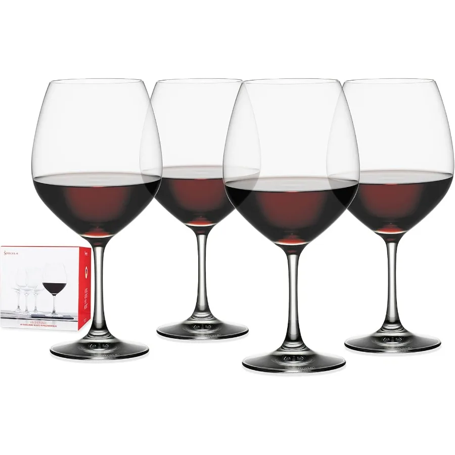 

Бордовые бокалы для вина Vino Grande, большие кристально прозрачные бокалы для красного вина для пиньота Нуара, элегантная стеклянная посуда, идеально подходит для свадеб и