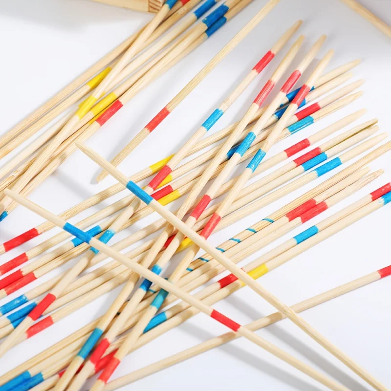 لعبة أعواد البيك اب من الخيزران - مثالية لمتعة العائلة والحفلات، هدية مثالية للبالغين من 14 عامًا فما فوق |     لا يتطلب بطاريات، مثالية لـ