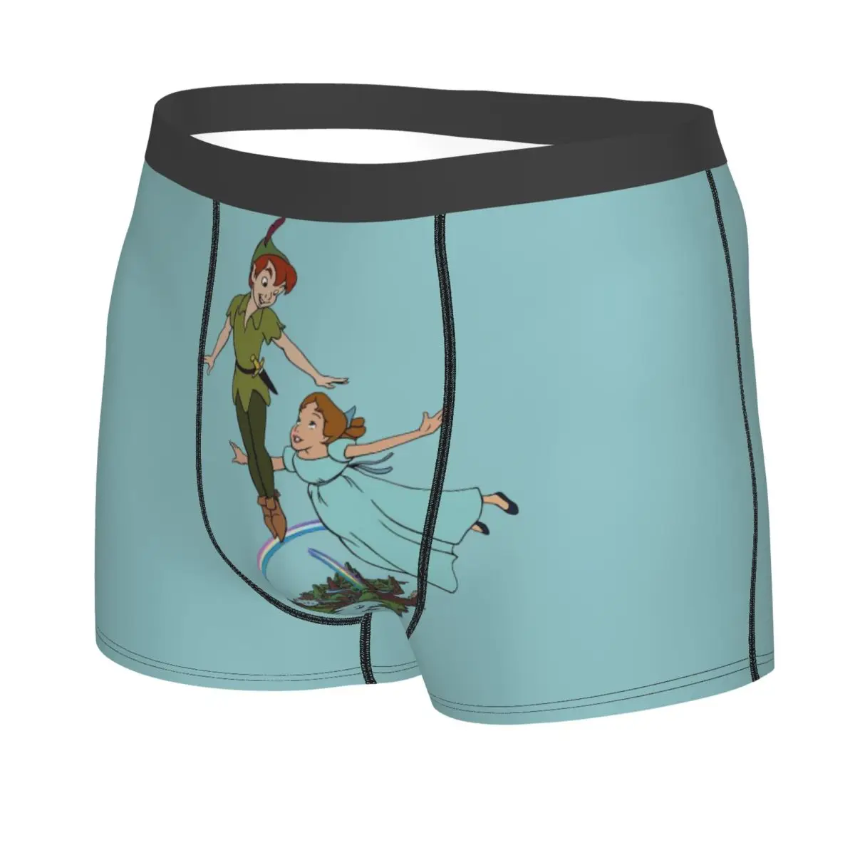Cartoon personalizzato Anime Peter Pan Boxer Pantaloncini da uomo Slip Intimo Novità Mutande