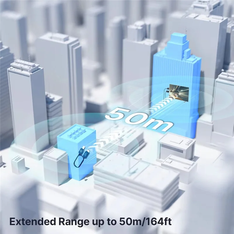 Transmisor y receptor inalámbrico completo con transmisión de doble frecuencia 2,4G/5G para PC/TV Box/proyector