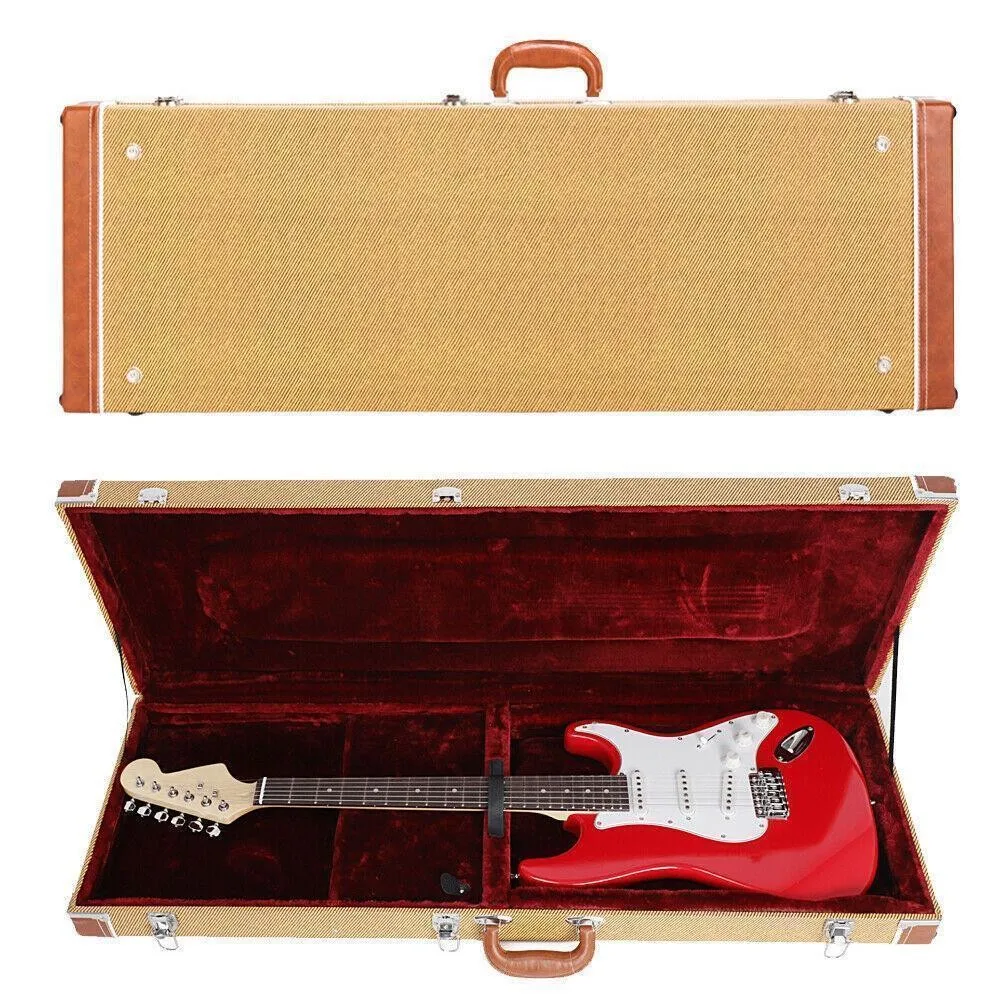 

Hard Case Fits Most Standard 39" Electric Guitars Lockable Christmas Gift