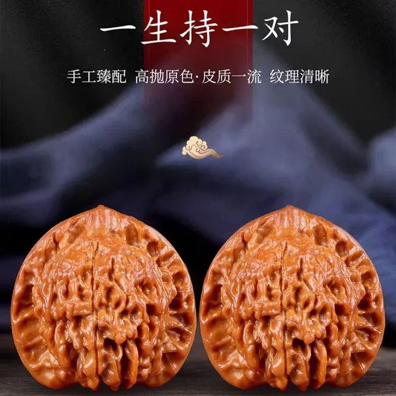 High-quality collectible lion head figurine  four-story apple orchard  qilin pattern  official hat  for handling and polishing
