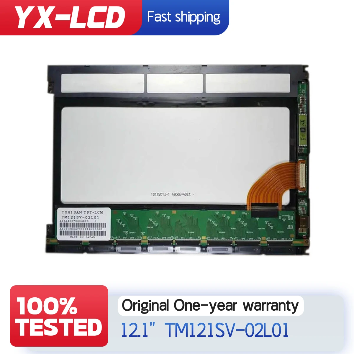 

12,1-дюймовый ЖК-дисплей 800*600, 100% оригинальный, протестированный, TM121SV-02L01