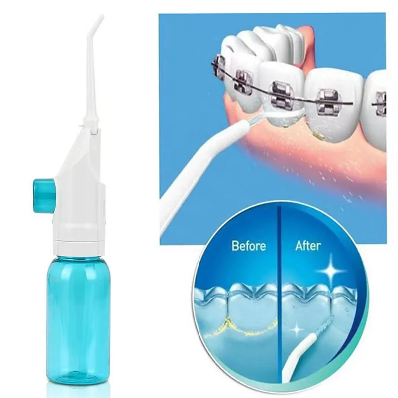 Household High Pressure Oral Irrigator Portable Teeth Clean Water Dental Floss Manual High Pressure Water Toothpick Oral hygiene - Image 2