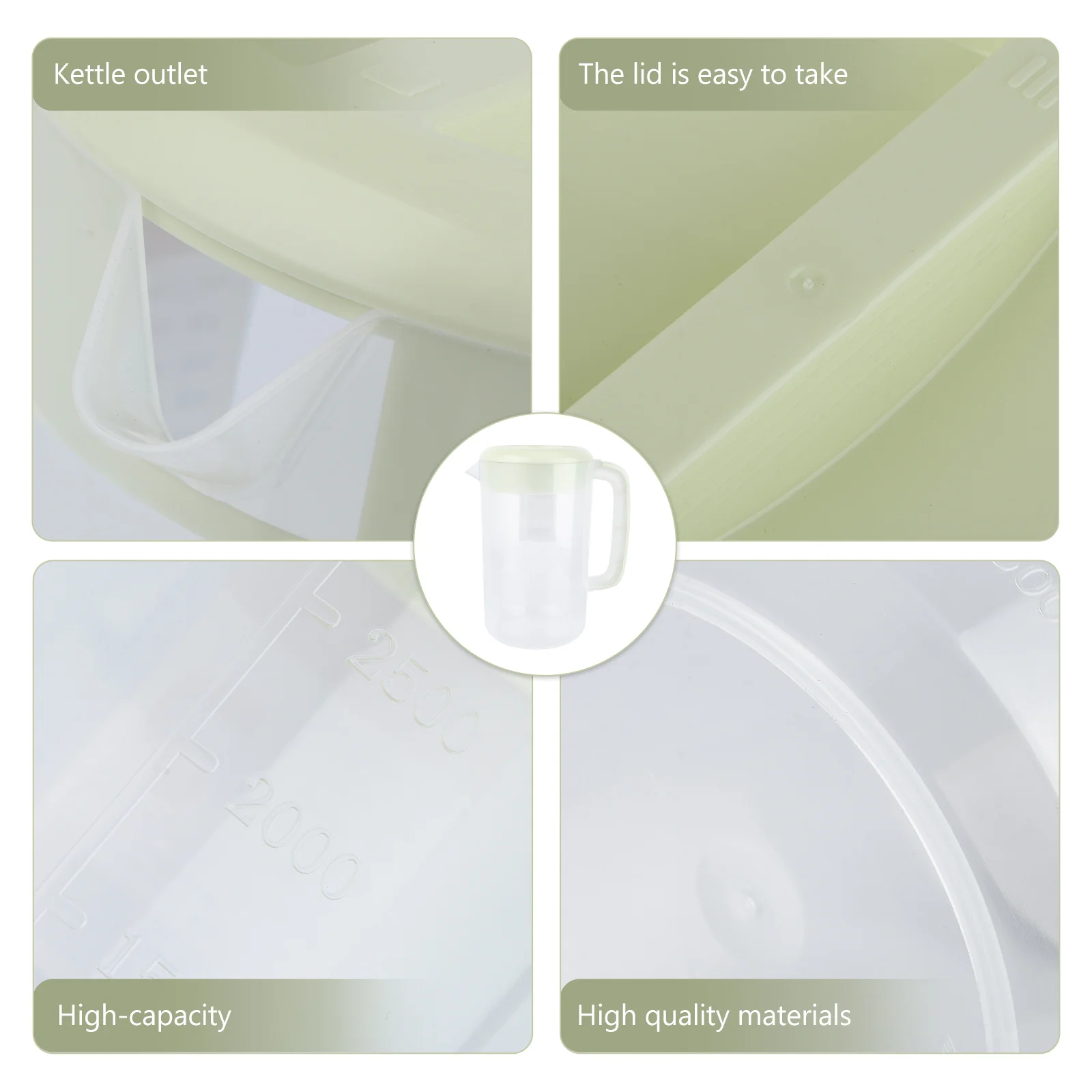 1 Stück 4000 ml Kaltwasserkrug, große Kapazität, durchsichtiger Kunststoff-Getränkekug, für Zuhause, Küche, Bar, Saftspender, leicht zu reinigen, robust