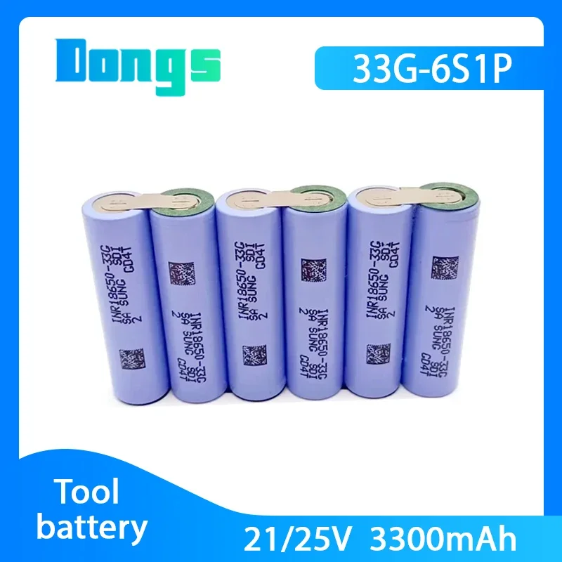 1S3P 2S1P 2S2P 4S1P 4S2P 5S1P 5S2P 6S1P 3.7~18V 18650 33G 3500mAh Rechargeable   Screwdriver Battery Maintenance or Assembly