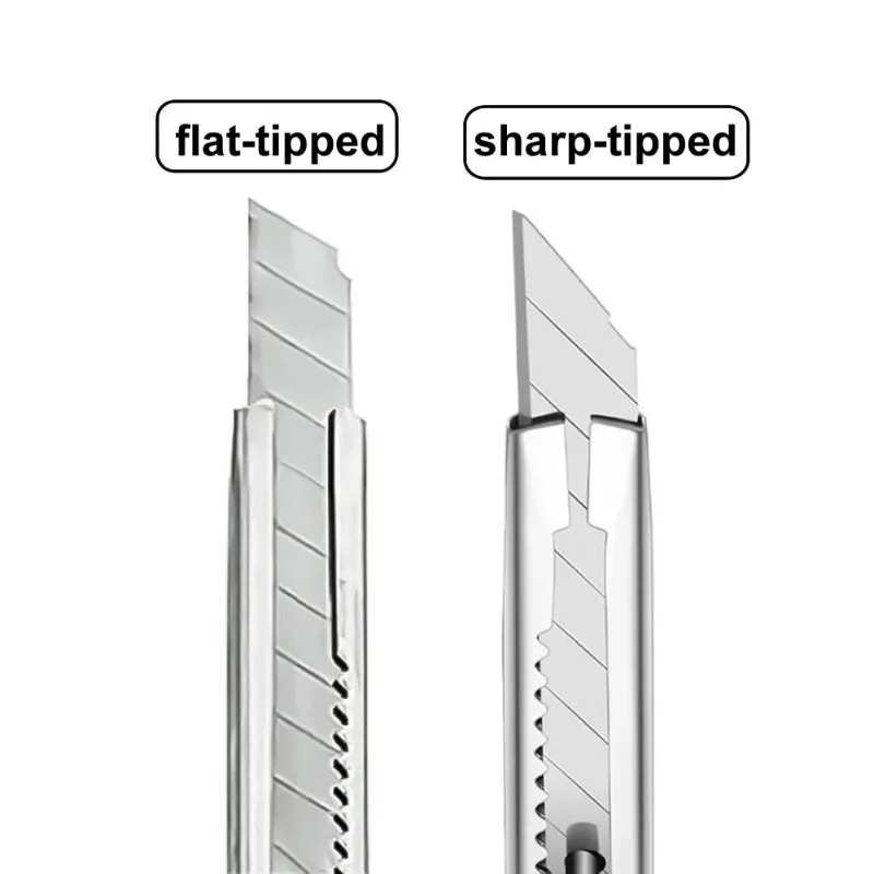 1Pcs Utility Knife Stainless Steel Box Cutter Non-Slip Blade Unboxing Knife Paper Cutting Handicraft Carving Hand Tools