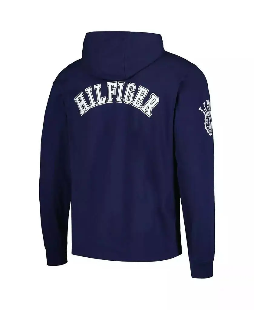 تومي هيلفيغر | تي شيرت بقلنسوة بأكمام طويلة من نیوی نيو إنجلاند باتريوتس مورغان للرجال #3