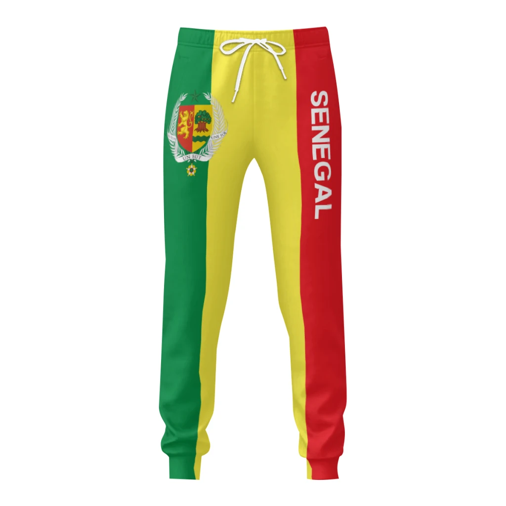 

Mens Sweatpants Emblem Senegal Flag Pants with Pockets Joggers Soccer Football Multifunction Sports Sweat With Drawstring