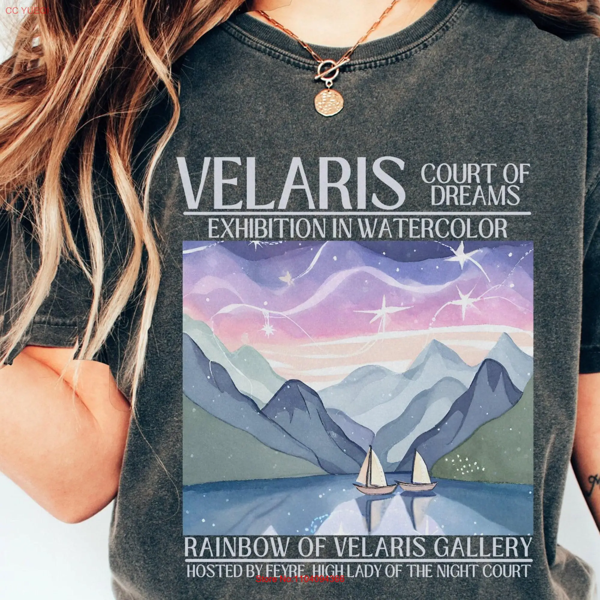 Comfort Colors Velaris T Shirt Acotar Merch SJM Bookish City Of Starlight Sarah J Maas Booktok long or short sleeves