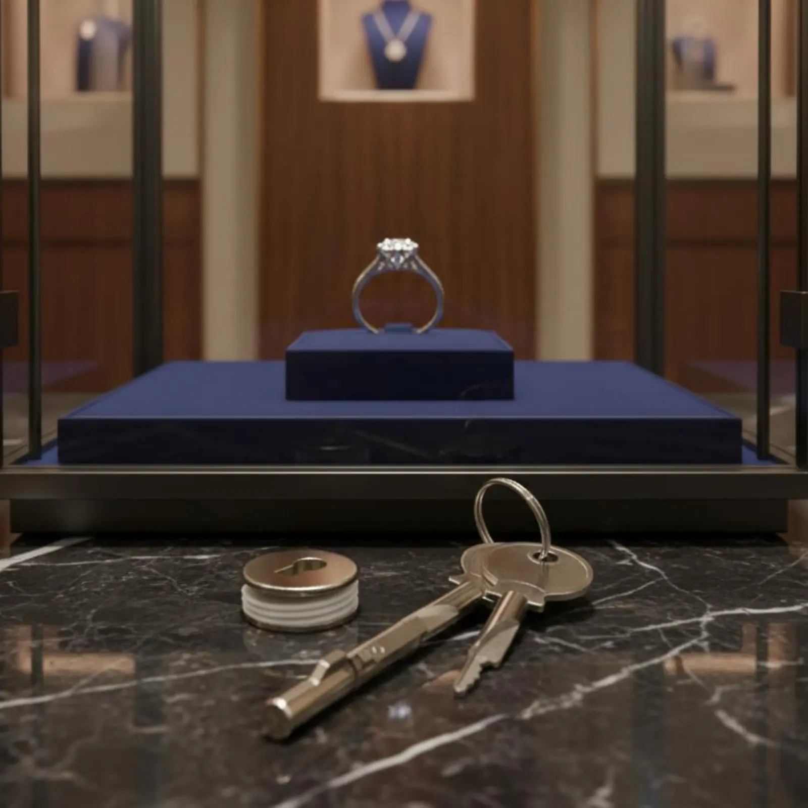 Glass Showcase Lock Easy to Install Glass Cabinet Lock Security Hardware Corrosion-Resistant Rust-Proof for Retail Window