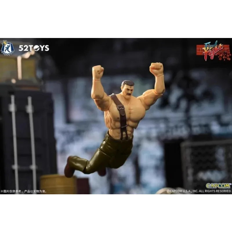 New 52TOYS CAPCOM 1/18 3.75 Inch Action Figure Final Fight Guy Animation Model Toy Collection Decoration Children Holiday Gift