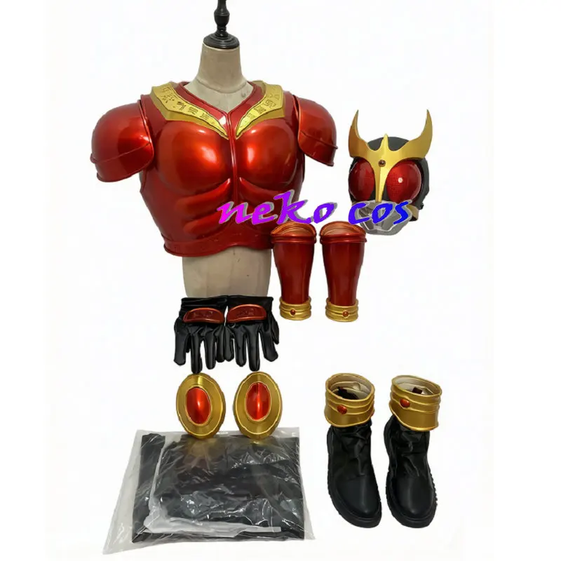 Nekocos Rider Kuuga Mighty Form Fullset Bodysuit Mask Gloves Armcover Shoes Cosplay Costume Custom Size