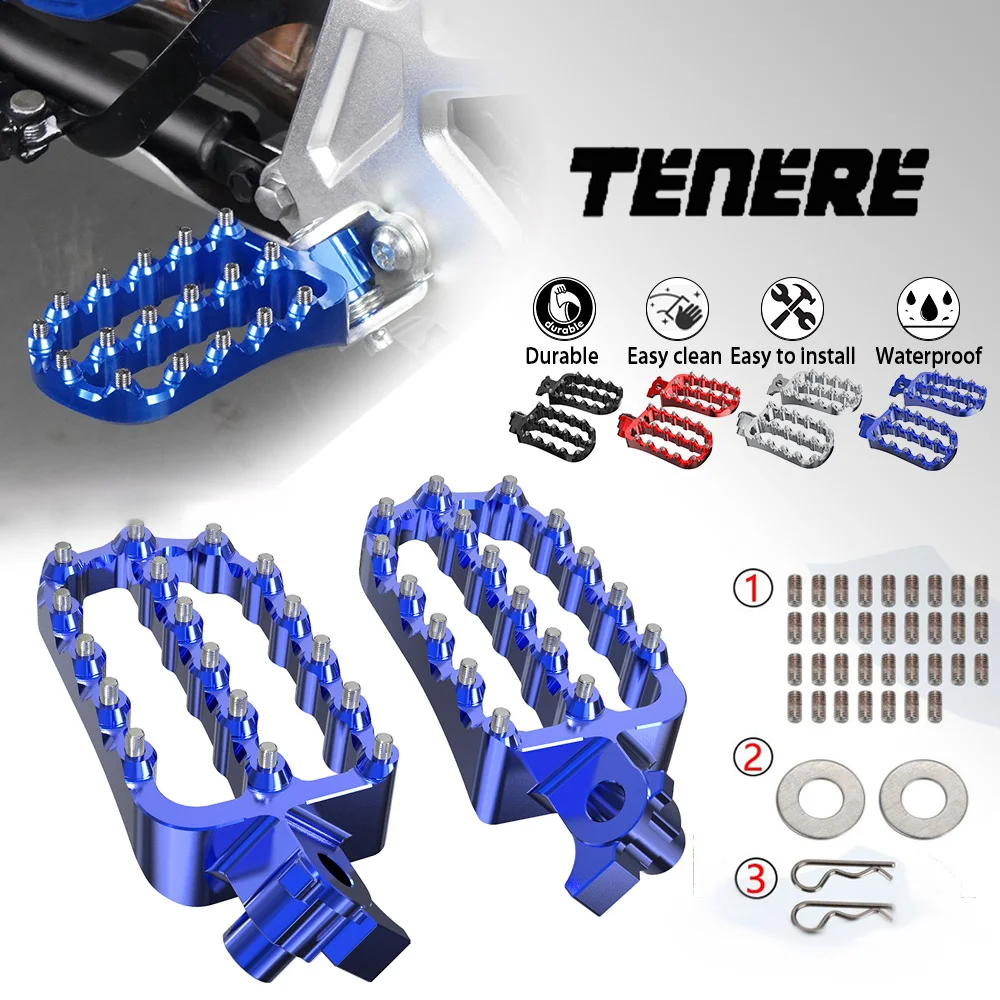 

FOR YAMAHA XTZ 700 TENERE T7 RALLY Tenere 2019 2020 2021 2022 2023 2025 Motor CNC Enlarged FootRest Wide Fat Foot Pegs Pedals