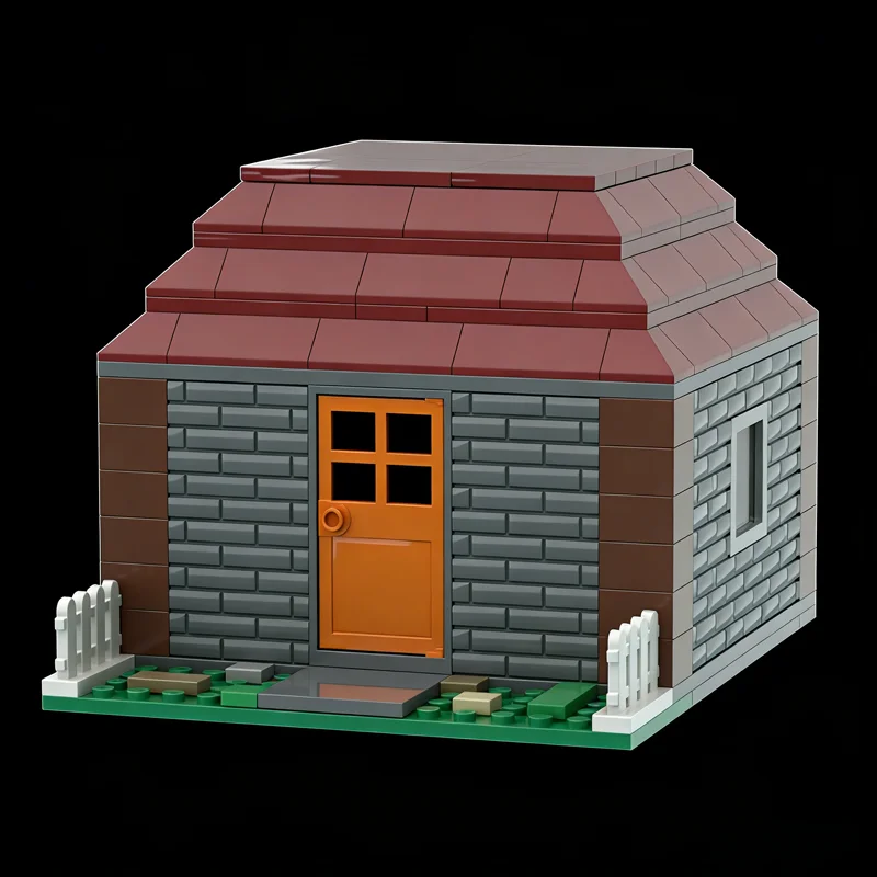 234 قطعة MOC منزل صغير مدينة نموذج اللبنات العمارة لتقوم بها بنفسك هدايا عيد الميلاد اللعب تجميع فكرة الإبداعية التعليم الطوب