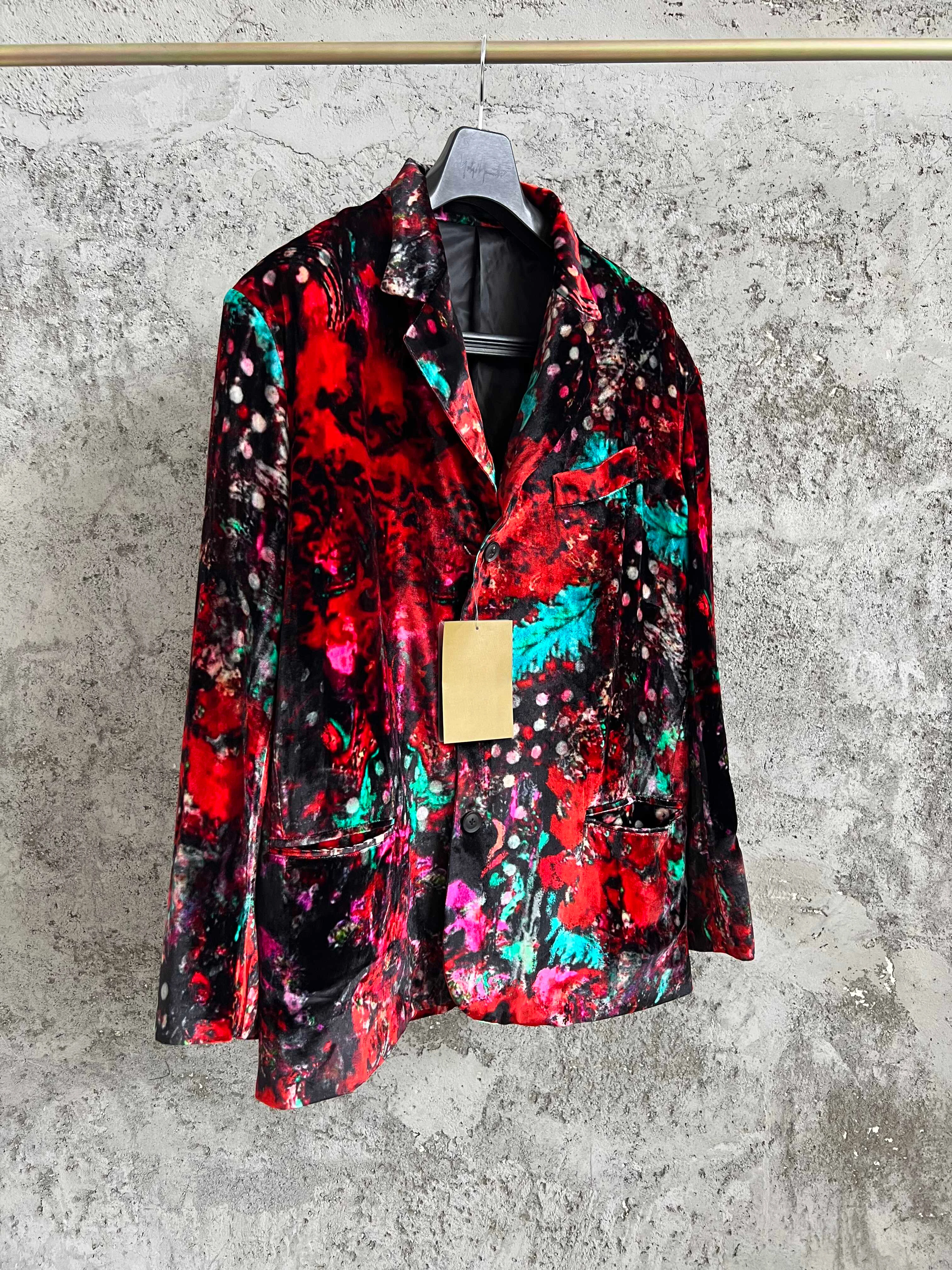 

TOP-YAMAMOTO retro black velvet youth suit, Japanese fabric casual jacket, dark Hong Kong style