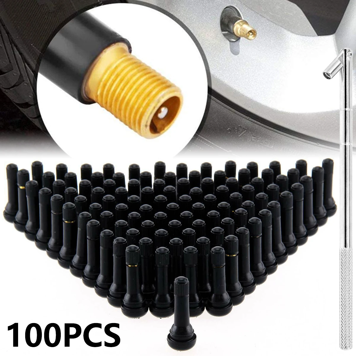 

100 шт., бескамерные металлические шины TR414