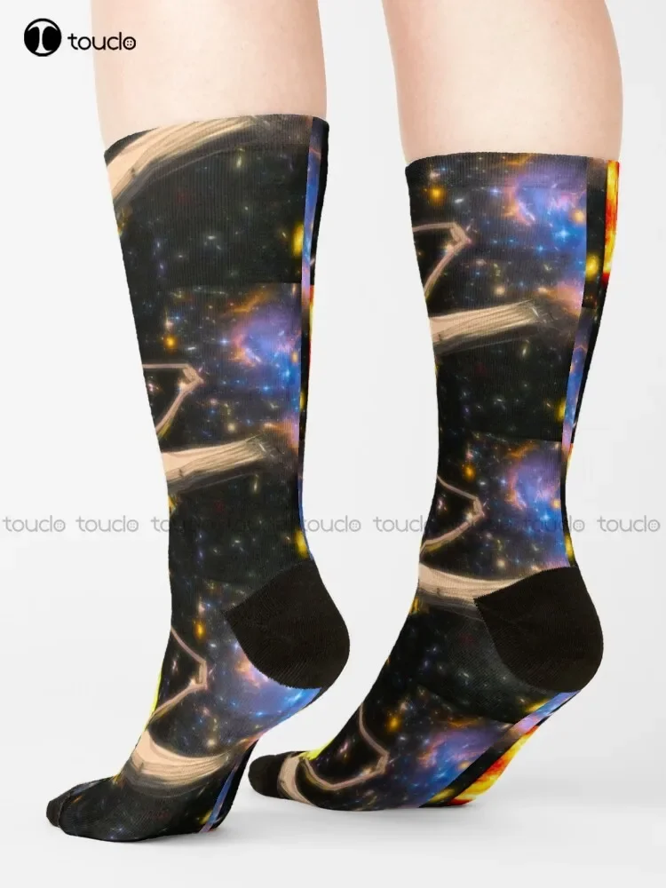 James Webb Space Telescope Socks Funny Art Streetwear Colorful Cartoon Socks Christmas New Year Gift Custom Gift Unisex Adult